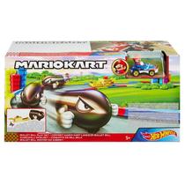 Lançador e Veículo Hot Wheels Mario Kart Bullet Bill - Mattel