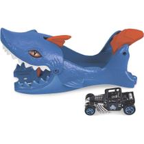 Lancador hot wheels city shark laucher gvf41 887961924350