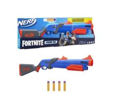 Lançador Nerf Fortnite Pump SG Azul e Laranja - Hasbro F0318