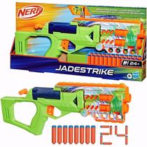 Lançador Nerf Jadestrike c/ 24 dardos Cano Articulado Hasbro