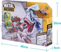 Lançador Pista Metal Machines Shark Attack - Candide