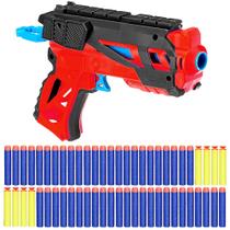 Lançador Pistola Nerf Esportiva Arminha e 40 Dardos Macios