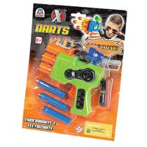 Lançador X Darts Plt 1 com 3 Dardos - Braskit Lançador X Darts Plt 1 com 3 Dardos - Braskit