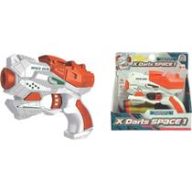 Lançador X Darts Space 1 com 3 Dardos de Espuma Braskit Lançador X Darts Space 1 com 3 Dardos de Espuma Braskit