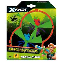 Lancador x-shot bug attack swarm seeker refill pack com 2 bugs candide