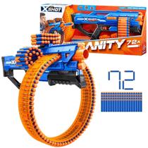 Lançador X Shot Insanity Mad Mega Barrel Com 72 Dardos Lançador X Shot Insanity Mad Mega Barrel Com 72 Dardos
