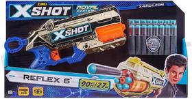 Lançador x-shot royale edition - reflex 6 - 16 dardos - candide