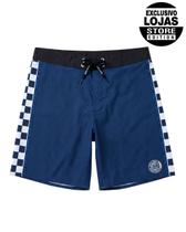 (LANÇAMENTO) Bermuda Cyclone Água 17" Flex Surf Chess - AZUL
