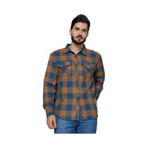 LANÇAMENTO Camiseta Xadrez Flanelada Manga Longa Com Bolsos Premium LANÇAMENTO Camiseta Xadrez Flanelada Manga Longa Com Bolsos Premium