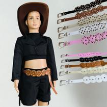 Lançamento! Cinto Infantil Boho Country para Meninas 5 Cores Pronta Entrega Envio Rápido!