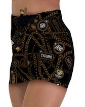 (LANÇAMENTO) Saia Cyclone Veludo Gold Chains Heavy