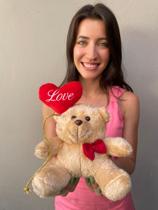 Lançamento! urso love dia das mães e dia dos namorados pelúcia antialérgico - Mury Baby