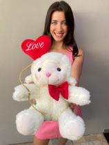 Lançamento! urso love dia das mães e dia dos namorados pelúcia antialérgico - Mury Baby