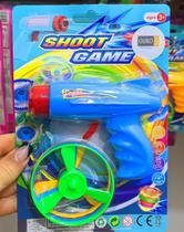 Lançar Disco Brinquedo Infantil para Crianças Colorido Lançadores com 3 Discos Giratório Plasticos - LVO