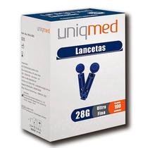 Lanceta 28g Caixa com 100 Unidades 01-1328a Uniqmed