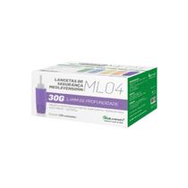 Lanceta c/ Trava de Segurança 30G 0,31x1,4mm 100Unids - MedLevensohn