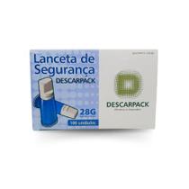 LANCETA DE SEGURANÇA 28G 0,36mmX1,8mm C/100 UND - 01CX LANCETA DE SEGURANÇA 28G 0,36mmX1,8mm C/100 UND - 01CX
