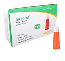 Lanceta De Segurança Bioland Auto Lanceta 23g 100 Unidades Lanceta De Segurança Bioland Auto Lanceta 23g 100 Unidades