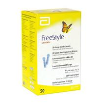 Lanceta Freestyle Optium Lancets com 50 Tiras de 28g