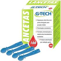 Lanceta para Caneta Lancetadora G-Tech 30G - Caixa 100 unidades