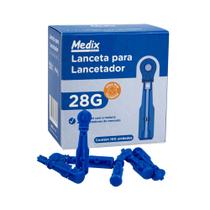 Lanceta para Lancetador 28G Caixa c/ 100 - Medix