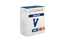 Lancetas 28G para Lancetador Ultra fina 100 unidades Uniqmed