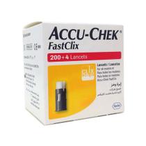 Lancetas Accu Chek Fastclix Caixa C/ 204un Controle Glicemia