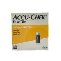 Lancetas Accu Chek Fastclix Caixa C/ 204un Controle Glicemia