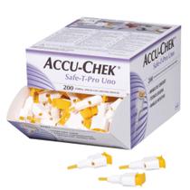 Lancetas Accu-Chek Safe T Pro Uno c/ 200 Unidades Roche Lancetas Accu-Chek Safe T Pro Uno c/ 200 Unidades Roche