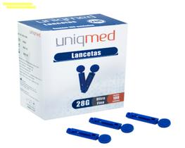 Lancetas Agulhas Ultra Fina 28g 100un - UniqMed