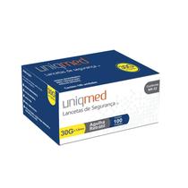 Lancetas de Segurança 30G x 1.5mm c/ 100 Uniqmed