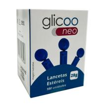 Lancetas Estéreis Glicoo Neo com 100 Unidades