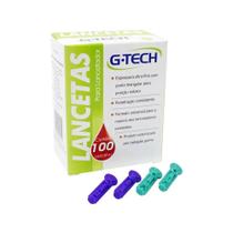 Lancetas G-Tech para Controle de Glicose 30G - Pacote com 100 Unidades Lancetas G-Tech para Controle de Glicose 30G - Pacote com 100 Unidades
