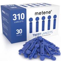 Lancetas Metene 310 unidades 30G estéreis azul-escuro Lancetas Metene 310 unidades 30G estéreis azul-escuro