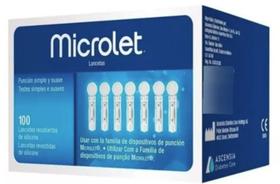 Lancetas Microlet Com 100 Unidades