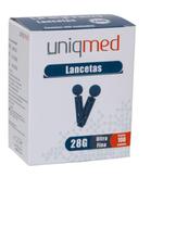 Lancetas p/Caneta Lancetador 28G c/100 Unid UNIQMED