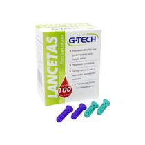 Lancetas para Lancetador 28G caixa c/ 100 Unidades G-Tech