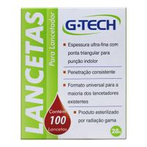 Lancetas para lancetador com 100 unidades - G-TECH