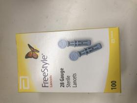 Lancetas TheraSense Freestyle 100/caixa Estéreis