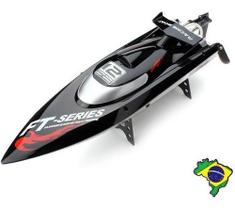 Lancha Barco De Controle Remoto 3 Canais Serie Ft012 Hobbie