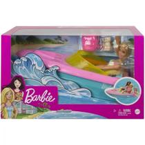 Lancha da Barbie C/ Boneca e Pets - Grg30 Mattel Lancha da Barbie C/ Boneca e Pets - Grg30 Mattel