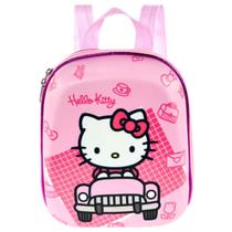 Lancheira 3D Hello Kitty Carro Impermeável Infantil Escolar