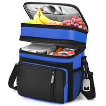 Lancheira BAGNN expansível 16L à prova de vazamentos, refrigerador azul Lancheira BAGNN expansível 16L à prova de vazamentos, refrigerador azul