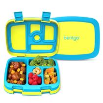 Lancheira Bentgo Kids Bento-Style, 5 compartimentos, amarela cítrica