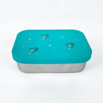 Lancheira Bento Box em Aço Inox com Divisórias Removíeis Leo - Petit Piá Lancheira Bento Box em Aço Inox com Divisórias Removíeis Leo - Petit Piá