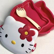 Lancheira Bento Box Hello Kitty Kawaii - Caixa Selada para Meninas - Organizador de Frutas