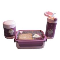 Lancheira Bento Box Inox com Divisórias e Tampa Hermética