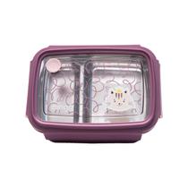 Lancheira Bento Box Inox Com Divisorias Milky Clingo Lancheira Bento Box Inox Com Divisorias Milky Clingo