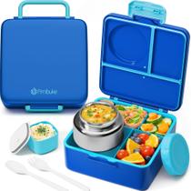 Lancheira Bento Fimibuke com garrafa térmica de sopa de 240 ml e 1,8 L Lancheira Bento Fimibuke com garrafa térmica de sopa de 240 ml e 1,8 L