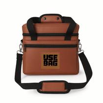 Lancheira Bolsa Térmica Couro Juvenil Transversal Marmita Impermeável Lancheira Bolsa Térmica Couro Juvenil Transversal Marmita Impermeável